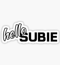hello subie Sticker