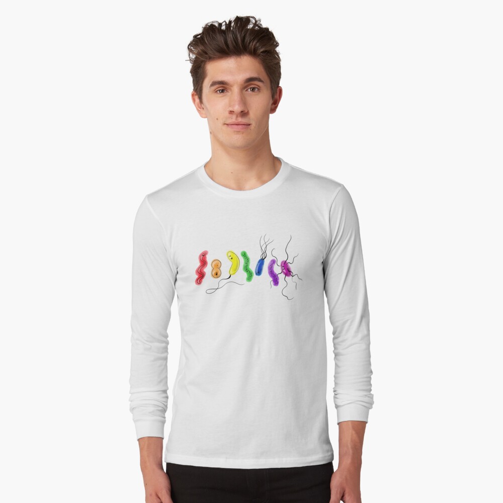 Pride Rainbow Bacteria Long Sleeve T-Shirt