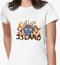unheimliche Insel Tailliertes T-Shirt für Frauen