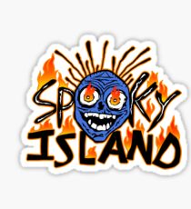 scary isle Sticker
