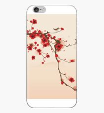 Whimsical Red Cherry Blossom Tree iPhone Case