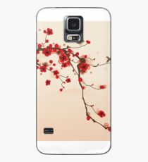 Whimsical Red Cherry Blossom Tree Case/Skin for Samsung Galaxy
