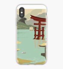 Japan - Kaiju Travel Poster iPhone Case