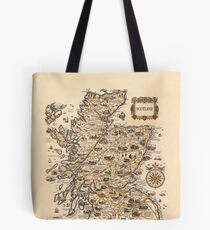 Vintages Schottland-Kartenentwurf 1927 - einzigartige Geschenkidee Tasche