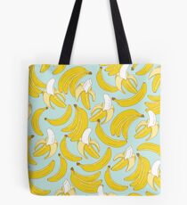 Bananenmuster auf Türkishintergrund Tote Bag