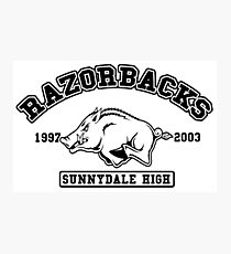 Sunnydale High Razorbacks Photographic Print