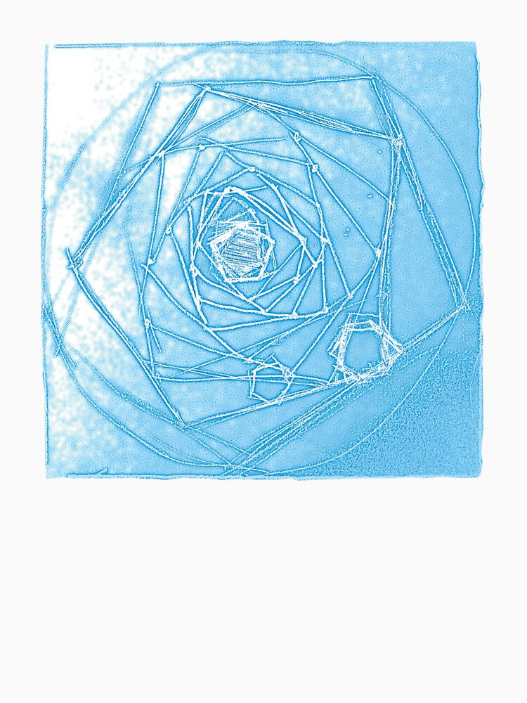 Magical Blue Fractal Depth Tee by gudders