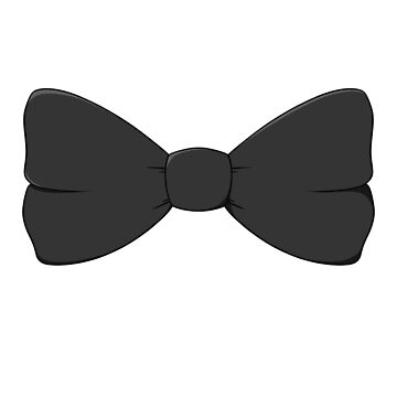 black satin bow Sticker for Sale by verycoolandnice