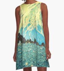 Durch den Kennijo-See watscheln A-Linien Kleid