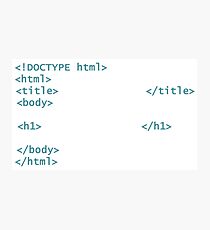 Html5 Web Designer Tees Photographic Print