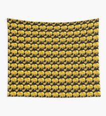 Elephant Tshirts Gold Black metallic Wall Tapestry