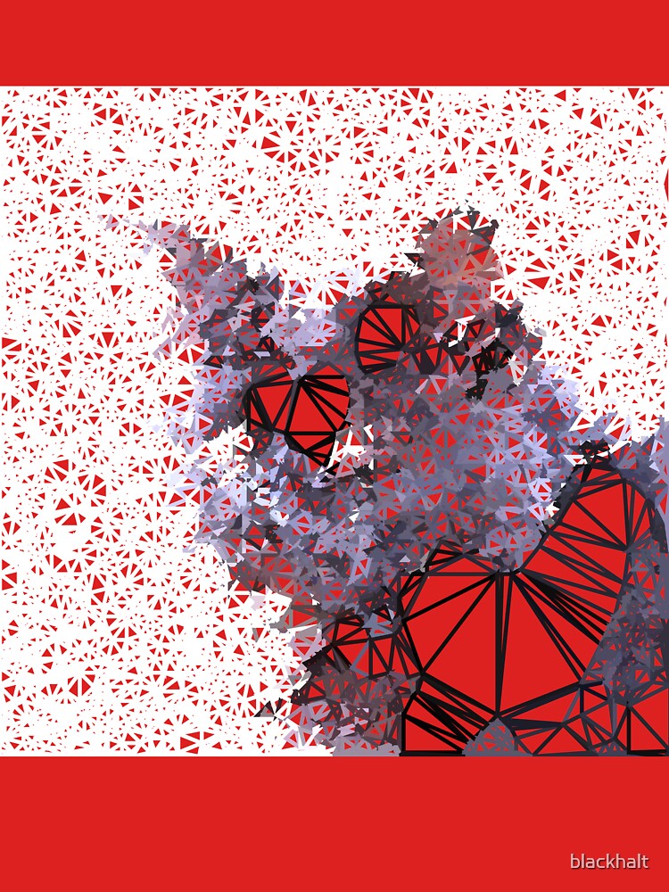 Red Black Cat #Polygonized by blackhalt