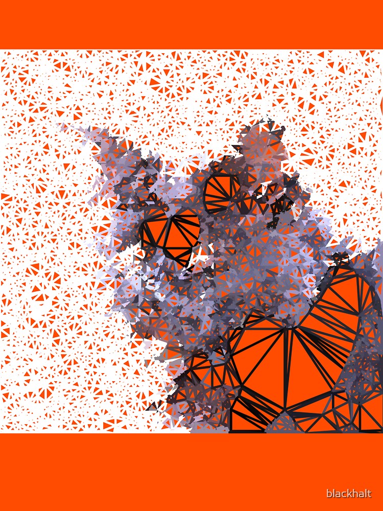 Red Black Cat #Polygonized by blackhalt