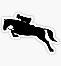 Horse Jumping Sticker