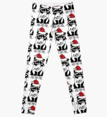 Sad Christmas Cat Leggings