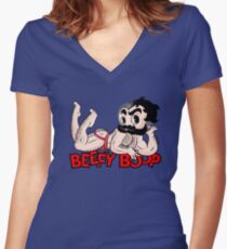 BEEFY BOO 2 Women's Fitted V-Neck T-Shirt