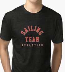 Athlétisme de l'équipe de voile T-shirt chiné