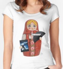 Katya Zamolodchikova Russian Doll Women's Fitted Scoop T-Shirt