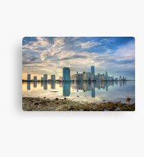 Miami Skyline Canvas Print