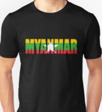 Myanmar Flag Unisex T-Shirt
