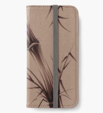 "As One" Original brush pen sumi-e bamboo drawing/painting iPhone Wallet/Case/Skin