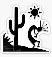 Silhouette Kokopelli Sticker