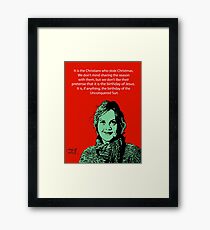 Annie Laurie Gaylor Christmas Framed Print