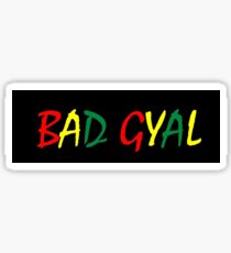 Schlechter Gyal Rasta Stil Sticker