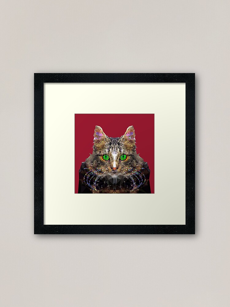 Alternate view of Imperial Boss cat Framed Art Print
