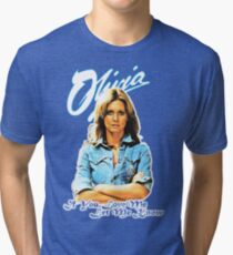 Olivia Newton-John - 70's If You Love Me, Let Me Know Tri-blend T-Shirt