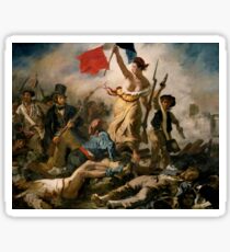 Liberty guiding the people 'Eugène Delacroix Sticker