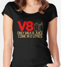 V8 - Only milk & juice come in 2 litres (3) Women's Fitted Scoop T-Shirt