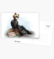 Cat Noir: Free To A Good Home Postcards