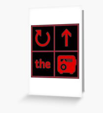 Turn Up the Radio Grid Greeting Card