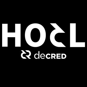 Artwork thumbnail, HODL Decred © v1 (Design timestamped by https://timestamp.decred.org/) by OfficialCryptos