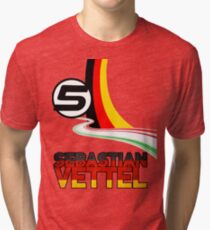 Sebastian Vettel - 5 - Germany Tri-blend T-Shirt