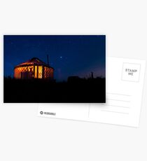 Nacht Jurte. Postkarten