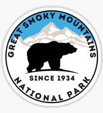 GREAT SMOKY MOUNTAINS NATIONAL PARK TENNESSEE NORTH CAROLINA GATLINBURG Sticker