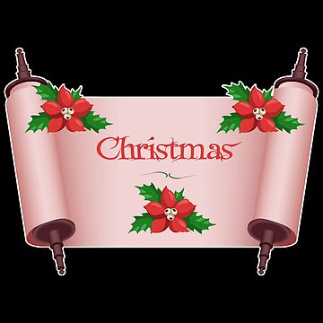 Christmas Parchment Paper With Mistletoe Poster for Sale by franktact