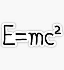 Einstein Relativitätstheorie Schwarz Sticker
