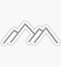 Bike chain mountains Sticker