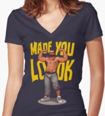 Heart Beats Women's Fitted V-Neck T-Shirt