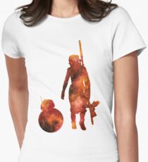 The Droid & The Girl with the Staff Women's Fitted T-Shirt