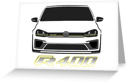 vw golf r400 greeting cards by frazza001 redbubble