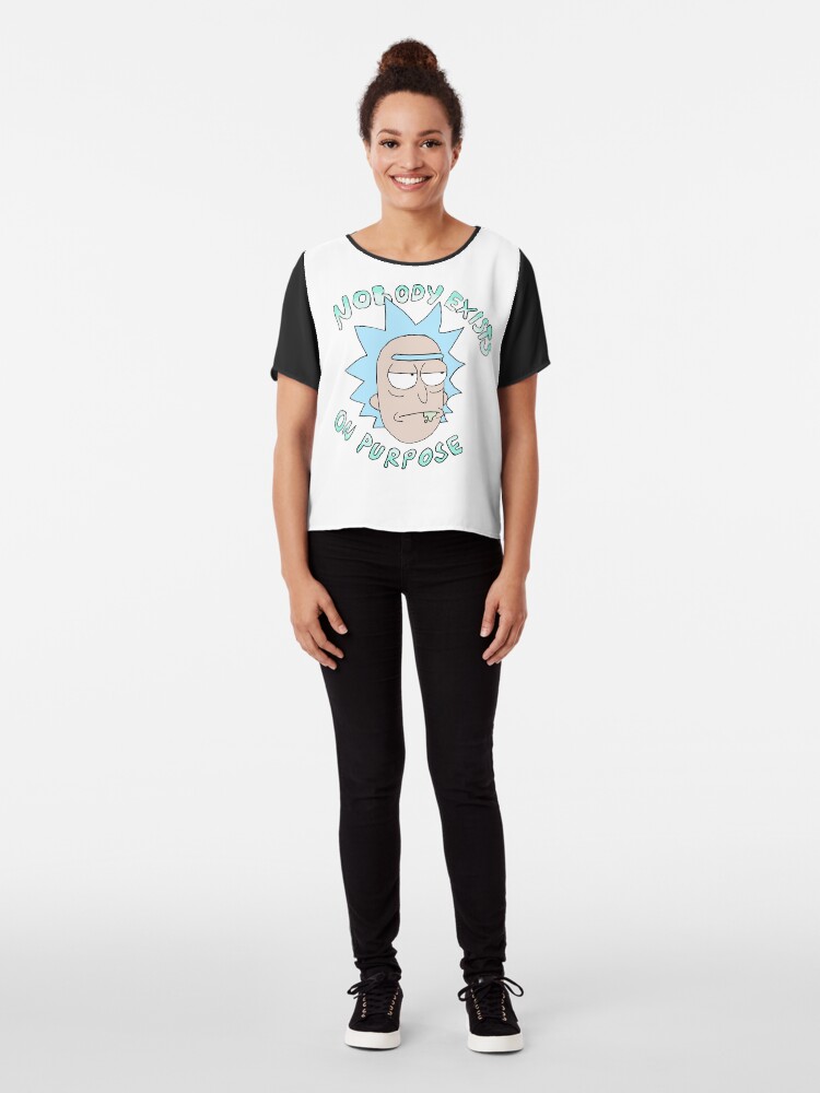 Alternate view of Rick Sanchez Chiffon Top