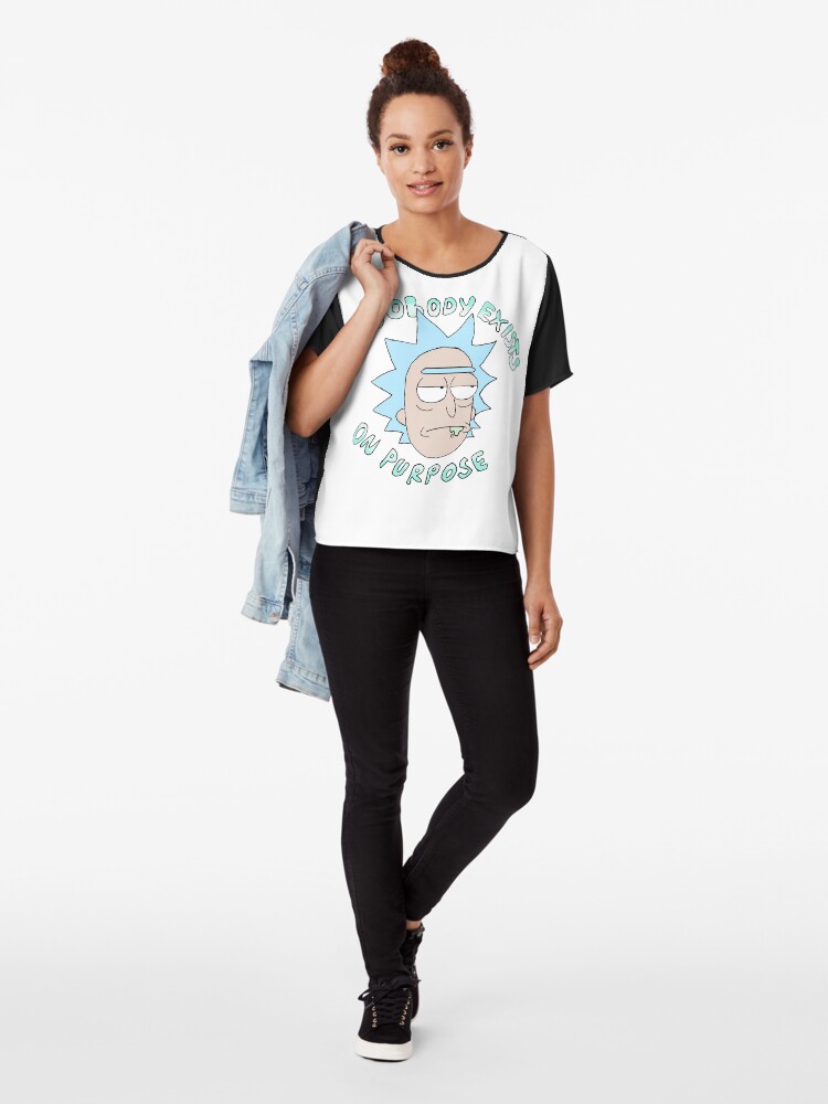 Alternate view of Rick Sanchez Chiffon Top