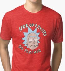 Camiseta de tejido mixto Rick sanchez