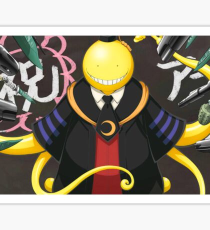 assassination classroom stickers redbubble