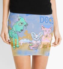 I Love Dogs Mini Skirt