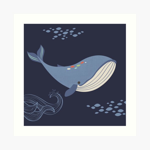 Whales of the Sea Kunstdruck